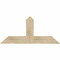 Ekena Millwork Portland Rough Sawn Timber Gable Bracket, Douglas Fir, 48"W x 22"H x 4"D x 6"F, 11/12 Pitch GBW048X22X0406POR00RDF - alternate 1